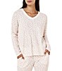 Papinelle Rosette Ditsy Print Long Sleeve V-Neck Knit Pajama Set - Image 3