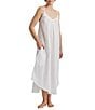 Color:White - Image 4 - Woven Swiss Dot Sleeveless Nightgown