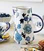 Color:Blue/White - Image 4 - Periwinkle Vine Pattern Pitcher