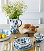 Color:Blue/White - Image 4 - Periwinkle Vine Pattern Serving Bowl