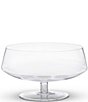 Color:Clear - Image 1 - Southern Classic Collection Basia Glass Stemmed Low Bowl
