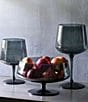 Color:Clear - Image 5 - Urban Farmhouse Collection Florian Smoke Glass Tall Stemmed Bowl
