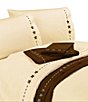 Color:Cream - Image 1 - Paseo Road by HiEnd Accents 350-Thread Count Embroidered Star Sheet Set