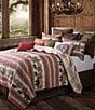 Color:Red/Tan - Image 1 - Paseo Road by HiEnd Accents Bear Trail Reversible Quilt Mini Set