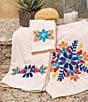 Color:Cream - Image 2 - Paseo Road by HiEnd Accents Bonita Embroidered Floral 3-Piece Bath Towel Set