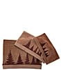 Color:Mocha - Image 1 - Paseo Road by HiEnd Accents Clearwater Pines 3-Piece Bath Towel Set