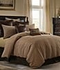 Color:Brown/Multi - Image 4 - Paseo Road by HiEnd Accents Clifton Collection Houndstooth Duvet Cover