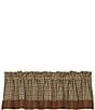 Color:Brown - Image 1 - Paseo Road by HiEnd Accents Crestwood Houndstooth Window Valance