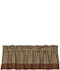 Color:Brown - Image 2 - Paseo Road by HiEnd Accents Crestwood Houndstooth Window Valance