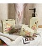 Color:Tan/Multi - Image 2 - Paseo Road by HiEnd Accents Dessert Skull Rose Floral 3-Piece Bath Countertop Accessory Set