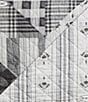 Color:Black/White - Image 4 - Paseo Road by HiEnd Accents Patchwork Prairie Reversible Quilt Mini Set