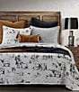 Color:Black/White - Image 2 - Paseo Road by HiEnd Accents Ranch Life Western Toile Reversible Quilt Mini Set