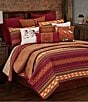 Color:Red/Orange - Image 1 - Paseo Road by HiEnd Accents Solace Southwestern Reversible Quilt Mini Set