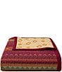 Color:Red/Orange - Image 3 - Paseo Road by HiEnd Accents Solace Southwestern Reversible Quilt Mini Set
