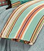 Color:Turquoise/Brown - Image 1 - Paseo Road by HiEnd Accents Southwestern Serape Striped Duvet Cover