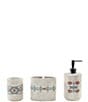 HiEnd Accents Paseo Road by HiEnd Accents Spirit Valley Southwestern Inspired 3-Piece Bath Countertop Accessory Set, Color:Cream/Multi - Image 1