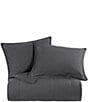 Color:Charcoal - Image 2 - Paseo Road by HiEnd Accents Stonewashed Cotton Canvas Coverlet Mini Set