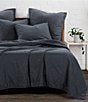 Color:Charcoal - Image 1 - Stonewashed Cotton Canvas Coverlet