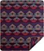 Color:Violet/Multi - Image 4 - Paseo Road by HiEnd Accents Western Geometric Print Gila Wool Blend Blanket