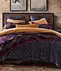 HiEnd Accents x Paseo Road Western Geometric Print Gila Wool Blend Bed Blanket, Color:Violet/Multi - Image 1