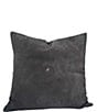Color:Gray - Image 1 - Paseo Road by HiEnd Accents Western Suede Antique Silver Concho & Studded Square Pillow