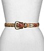 Patricia Nash 1.12#double; Townsend Leather Belt, Color:Aegean Blooms - Image 3
