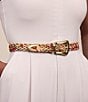 Patricia Nash 1.12#double; Townsend Leather Belt, Color:Aegean Blooms - Image 4