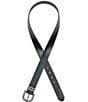 Color:Black - Image 2 - 1.31 Nicotera Pearl Buckle Leather Belt