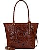 Patricia Nash Adeline Embossed Leather Tote Bag, Color:Whiskey - Image 1