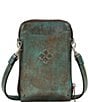 Color:Light Turquoise - Image 2 - Albertine Turquoise Phone Crossbody Bag