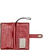 Color:Ruby Red - Image 3 - Annesley Leather Wristlet