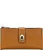 Color:Hazelnut - Image 1 - Annesley Leather Wristlet