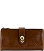 Patricia Nash Smooth Annesley Wristlet, Color:Cognac - Image 1