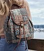 Patricia Nash Arezzo Floral Patchwork Backpack - Image 6