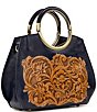 Patricia Nash Aria Shopper Satchel Bag, Color:Oceano - Image 4