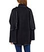 Patricia Nash Batwing Whipstitch Button Front Layered Cape - Image 5