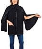 Patricia Nash Batwing Whipstitch Button Front Layered Cape - Image 6