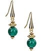 Patricia Nash Bead French Wire Drop Earrings, Color:Antique Gold - Image 1