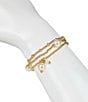 Color:Matte Gold - Image 5 - Beaded Pearl Stretch Bracelet Set