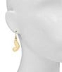 Color:Gold - Image 2 - Butterfly Wing Drop Earrings