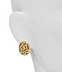 Patricia Nash Button Clip-On Earrings, Color:Matte Gold - Image 2