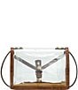 Color:Clear/Riot Rust - Image 2 - Cassano Clear Crossbody Bag