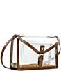 Color:Clear/Riot Rust - Image 4 - Cassano Clear Crossbody Bag
