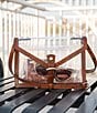 Color:Clear/Riot Rust - Image 6 - Cassano Clear Crossbody Bag