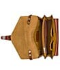 Color:Signature Floret - Image 4 - Cassano Signature Floret Leather Crossbody Bag