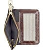 Patricia Nash Cassis Leather ID Case Wallet, Color:Black/British Tan - Image 4