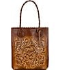 Patricia Nash Cavo Leather Tote Bag, Color:Tan - Image 1