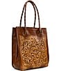 Patricia Nash Cavo Leather Tote Bag, Color:Tan - Image 4