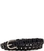 Patricia Nash Chain Link Woven Belt, Color:Black - Image 1