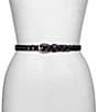 Patricia Nash Chain Link Woven Belt, Color:Black - Image 2